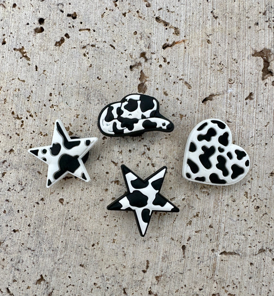 Cow print Croc charms