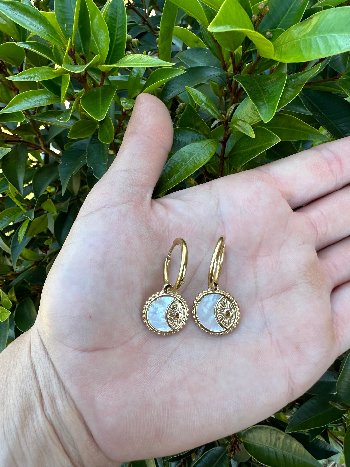 Moonstone earrings