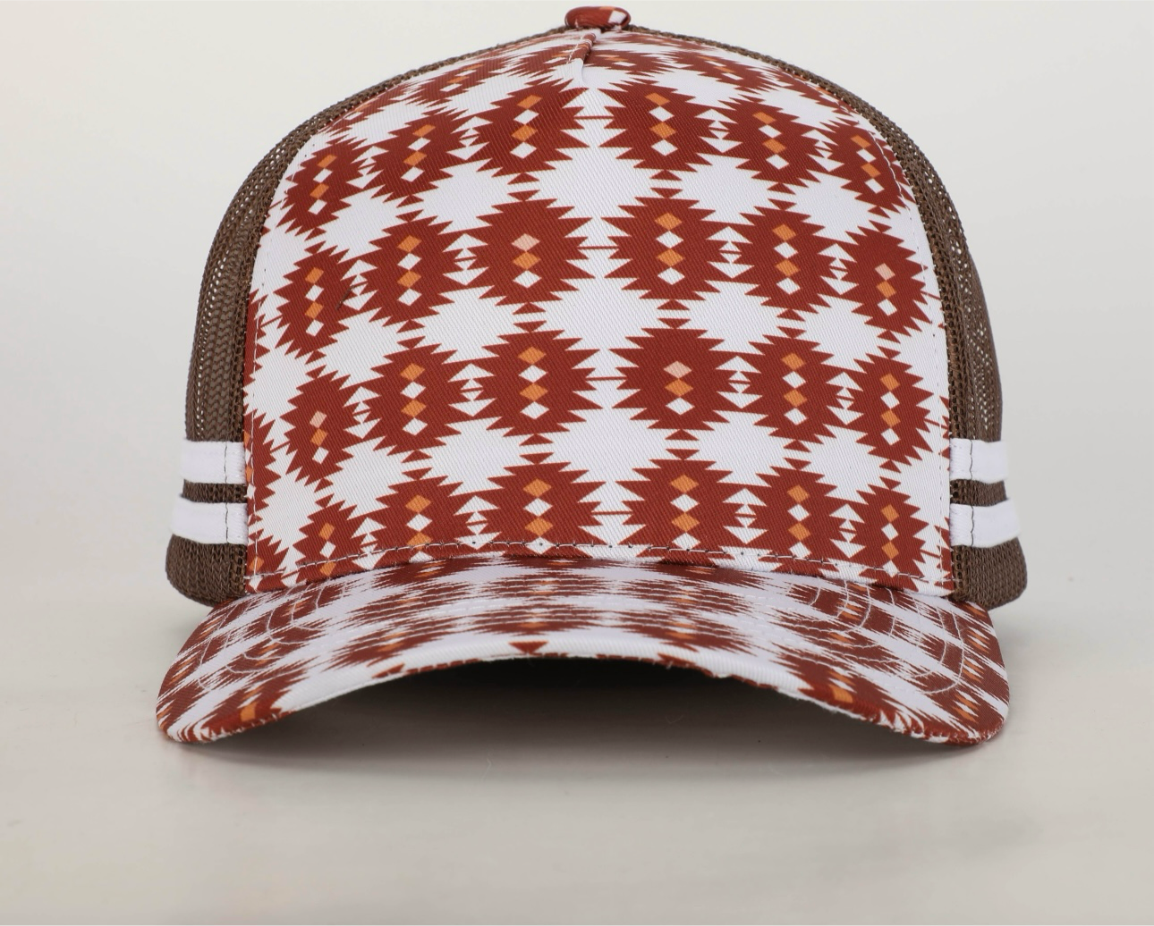 Brown Aztec Trucker Cap