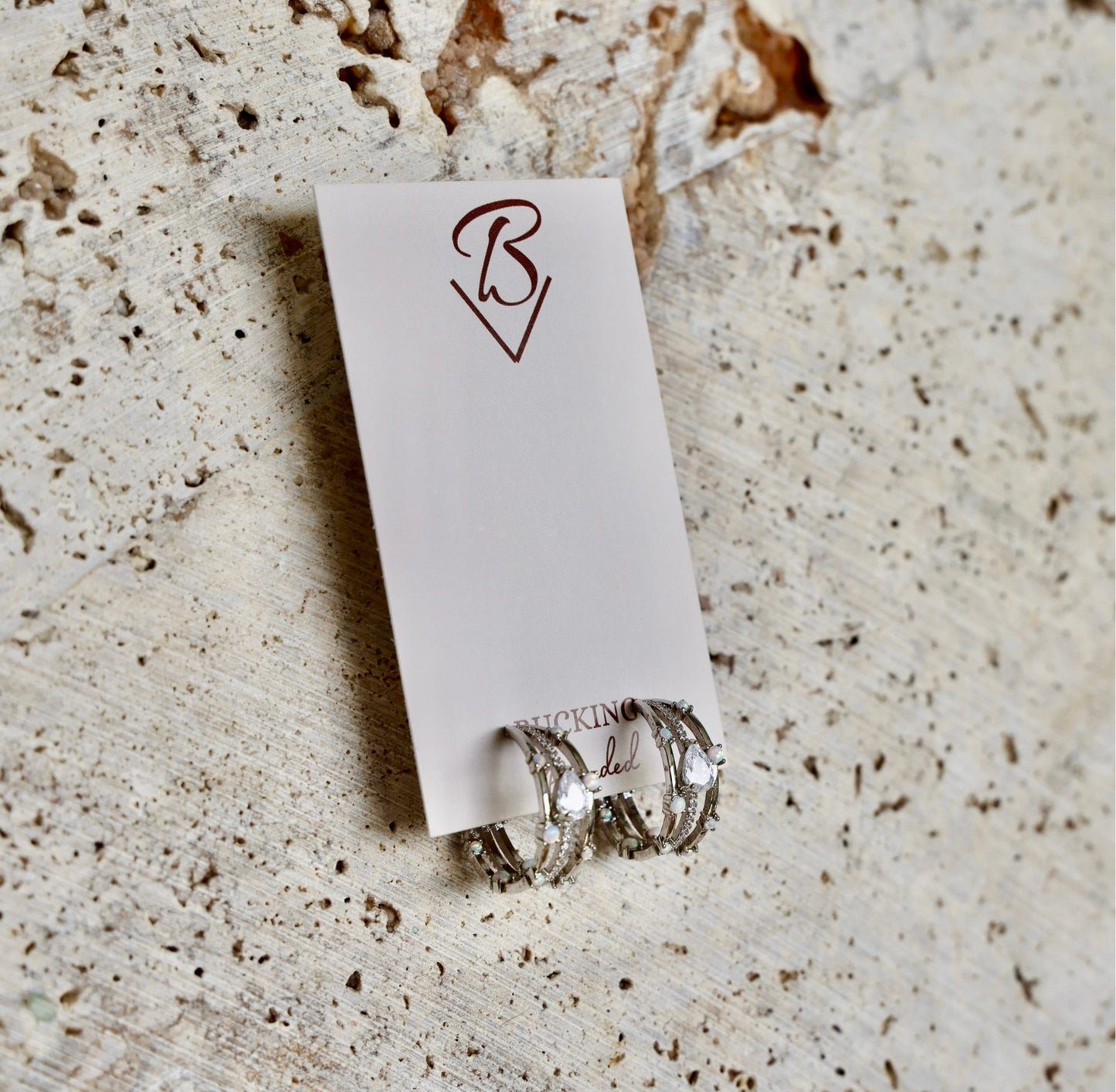 Opal hoops